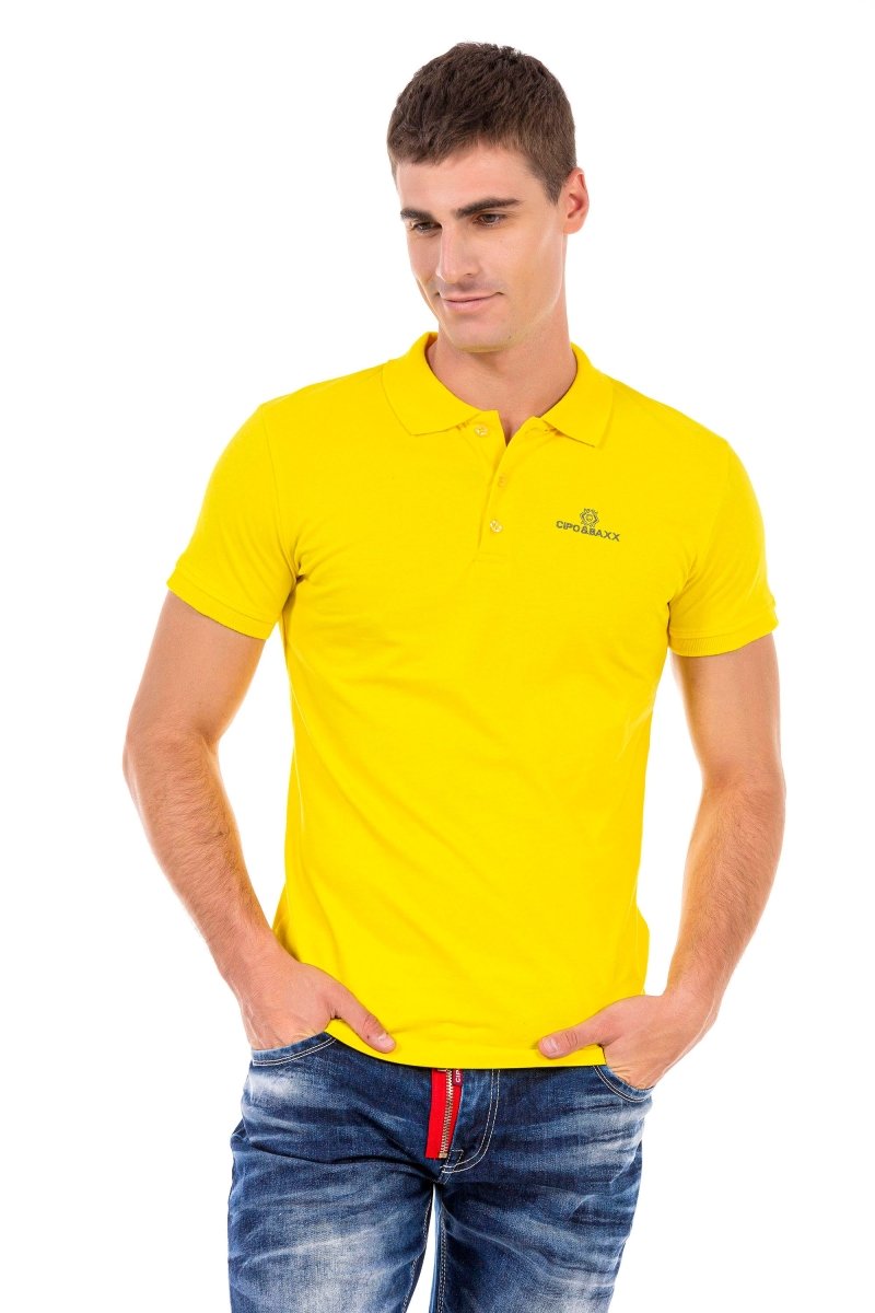 CT462 Herren Poloshirt mit kleiner Markenstickerei - Cipo and Baxx - Herren_sale - neusale -