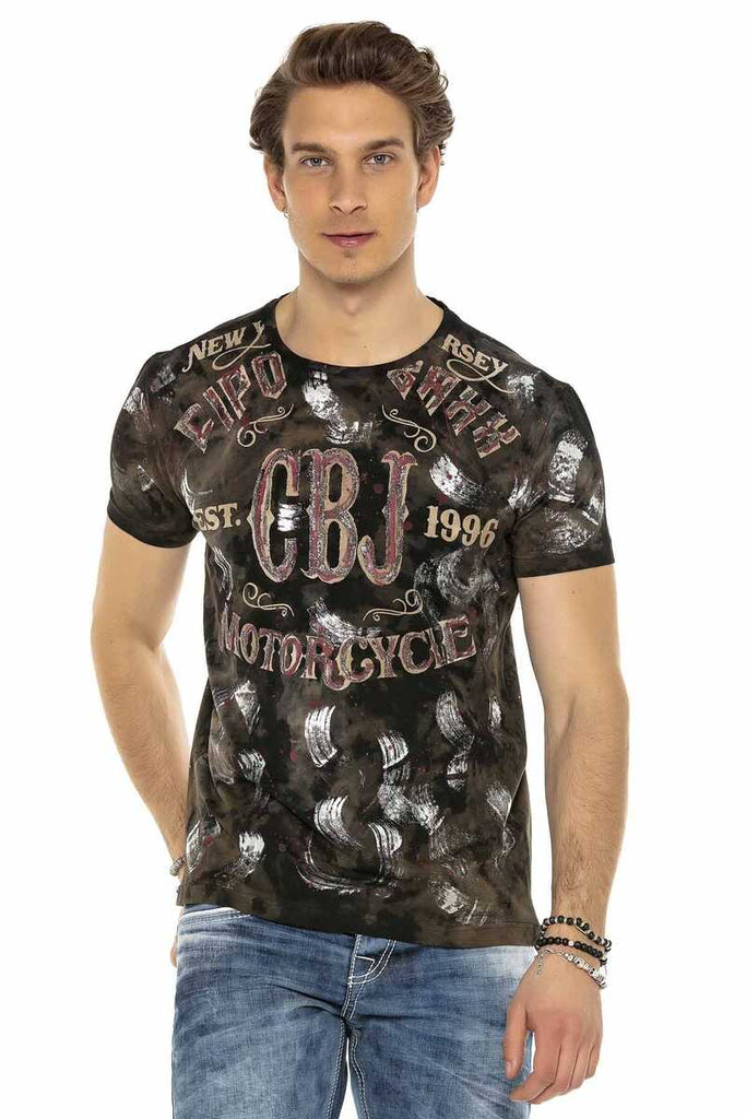 CT560 Herren T-Shirt mit vintage Waschung - Cipo and Baxx