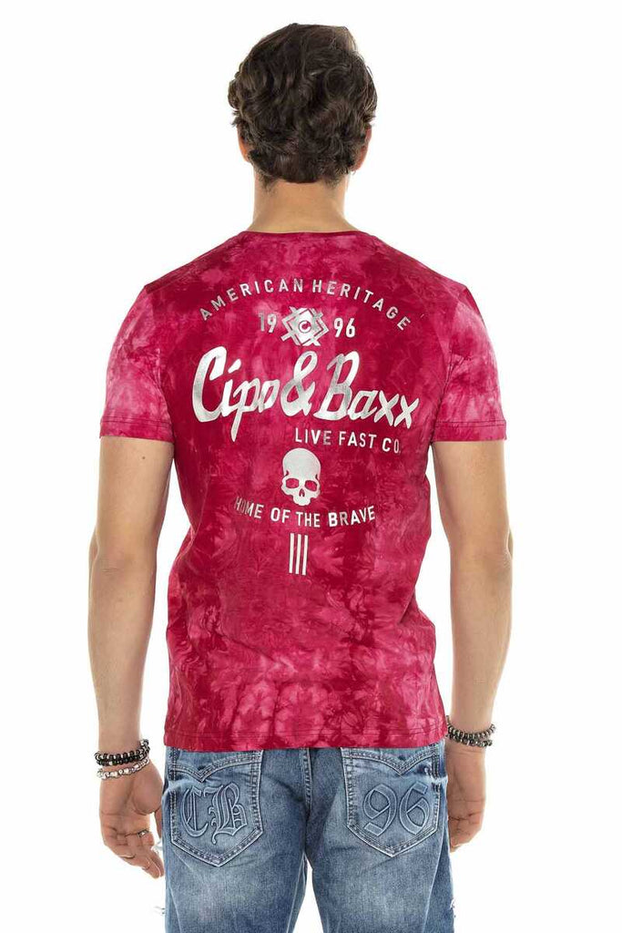 CT570 Herren T-Shirt in tollem Batik-Look - Cipo and Baxx