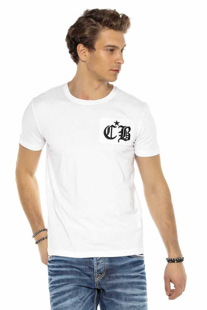 CT573 Herren T-Shirt mit modernem Rundhalsausschnitt - Cipo and Baxx