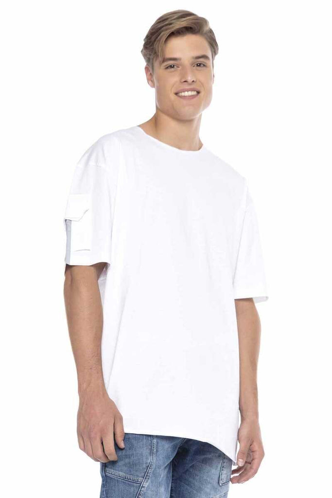 CT586 Herren T-Shirt mit ausgefallene Taschen - Cipo and Baxx