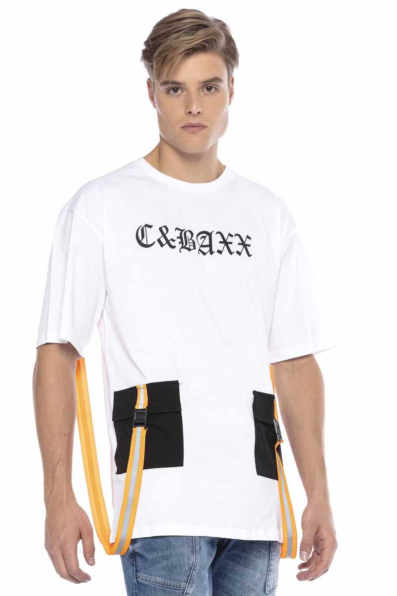 CT589 Herren-T-Shirt mit taschen-Design - Cipo and Baxx - black - Herren -