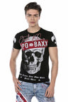 CT610 Herren T-Shirt mit coolem Skullprint - Cipo and Baxx - biker - Herren -