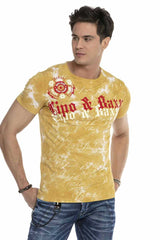 CT613 Herren T-Shirt mit trendigem Marken-Frontprint - Cipo and Baxx - Herren - Herren T-SHIRT -