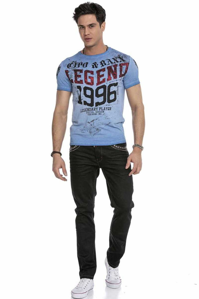 CT616 Herren T-Shirt mit coolem Print - Cipo and Baxx