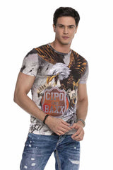 CT624 Herren T-Shirt mit trendigem Markenprint - Cipo and Baxx - Herren - Herren T-SHIRT -