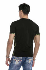 CT636 Herren T-Shirt in extravagantem Look - Cipo and Baxx - biker - black -