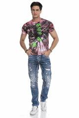 CT641 Herren T-Shirt in moderner Waschung - Cipo and Baxx - color - Herren -