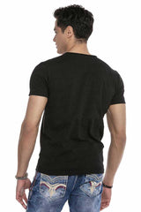 CT648 Herren T-Shirt im sportlichen Look - Cipo and Baxx - best - black -