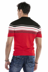 CT654 Herren Poloshirt mit mehrfarbigem Streifen-Design - Cipo and Baxx - Herren T-SHIRT - Letzte Chance! -