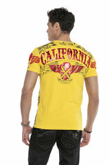 CT656 Herren T-Shirt mit stylischem Markenprint - Cipo and Baxx - biker - Damen -