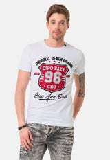 CT670 Herren T-Shirt mit coolem Frontprint - Cipo and Baxx - biker - Damen -