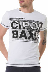 CT677 Herren T-Shirt mit großem Markenprint - Cipo and Baxx - best - biker -