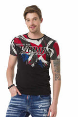 CT683 Herren T-Shirt mit großem Frontprint - Cipo and Baxx - biker - Damen -