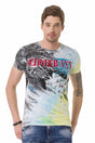 CT684 Herren T-Shirt mit batik Vintage Kurzarm Fashion - Cipo and Baxx - color - Damen -
