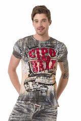 CT686 Herren T-Shirt mit coolen Prints - Cipo and Baxx - Damen - Herren T-SHIRT -