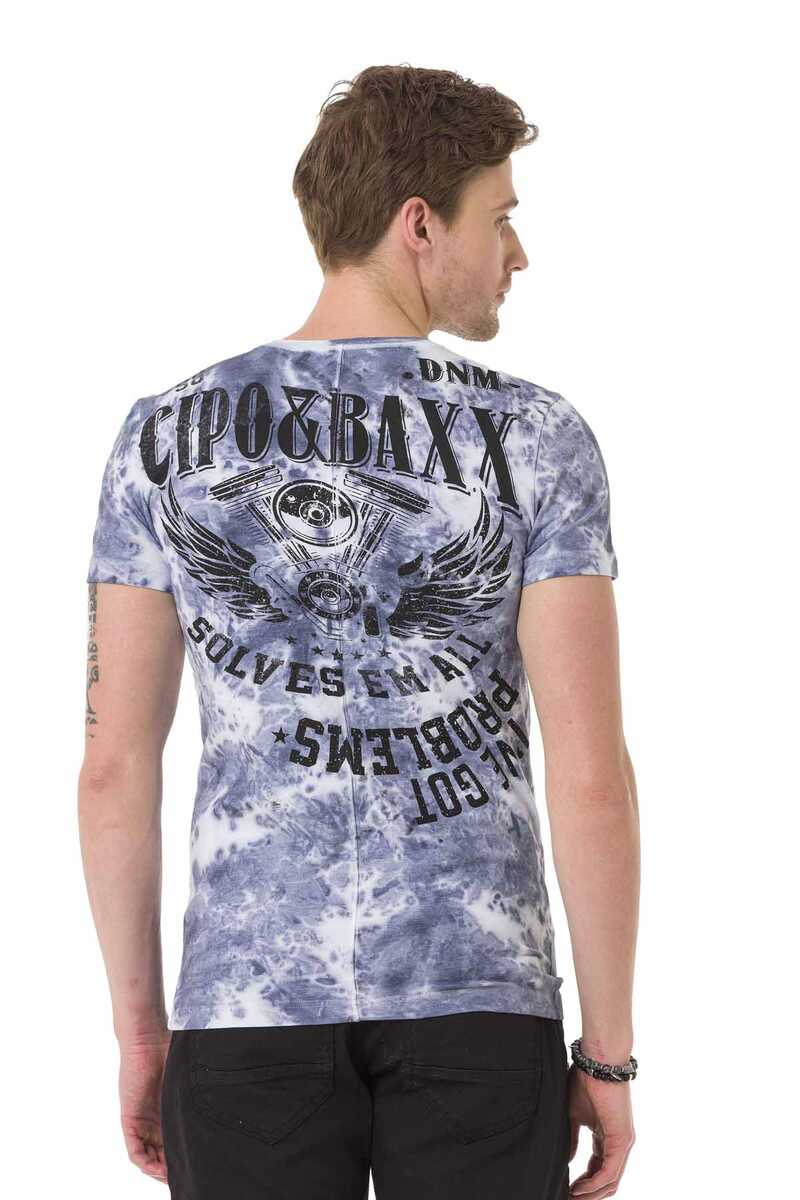 CT687 Herren T-Shirt mit coolen Prints - Cipo and Baxx - color - Damen -