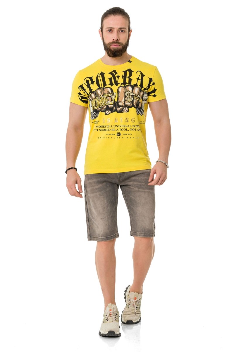 CT714 Herren T-Shirt Gang Style Basic Look - Cipo and Baxx - biker - Herren -
