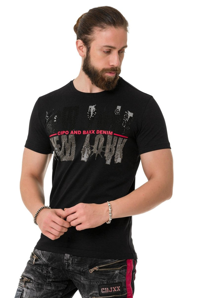 CT733 Herren T-Shirt mit Coolem Städtemotiv - Cipo and Baxx