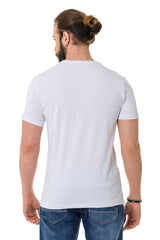 CT735 Herren T-Shirt mit schickem Brustprint - Cipo and Baxx - Herren - Herren T-SHIRT -