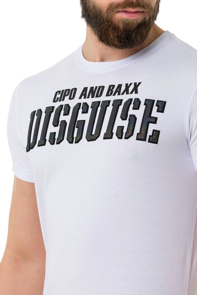 CT737 Herren T-Shirt mit Stealth-Prägung - Cipo and Baxx