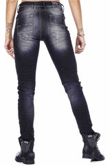 WD203 BLACK DAMEN JEANS - Cipo and Baxx - Damen - Damen Jeans -