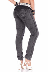 WD252 Damen Slim-Fit-Jeans mit besonderer Waschung - Cipo and Baxx - D_Straight_Slim - Damen -