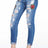 WD303 Damen Mom-Jeans im Destroyed Look - Cipo and Baxx - Boyfriend-Mom & Loose fit - Damen -