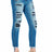WD304 Damen bequeme Jeans mit besonderem Cut-Out-Look - Cipo and Baxx - Boyfriend-Mom & Loose fit - Damen -