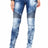 WD361 Damen Slim-Fit-Jeans mit modischen Acid-Wash-Details in Skinny-Fit - Cipo and Baxx - D_slim_Skinny - Damen -