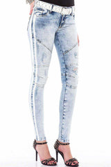 WD367 Damen Slim-Fit-Jeans in modischem Slim-Fit Schnitt - Cipo and Baxx - D_Straight_Slim - Damen -