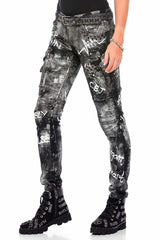 WD397 Damen Straight-Jeans mit cooler Waschung - Cipo and Baxx - Boyfriend-Mom & Loose fit - Damen -