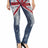 WD455 Damen Slim-Fit-Jeans in knalligem Design - Cipo and Baxx - D_slim_Skinny - Damen -