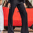 WD488 Damen Stoffhose mit ausgestelltem Bein - Cipo and Baxx - Damen - Damen leggings -