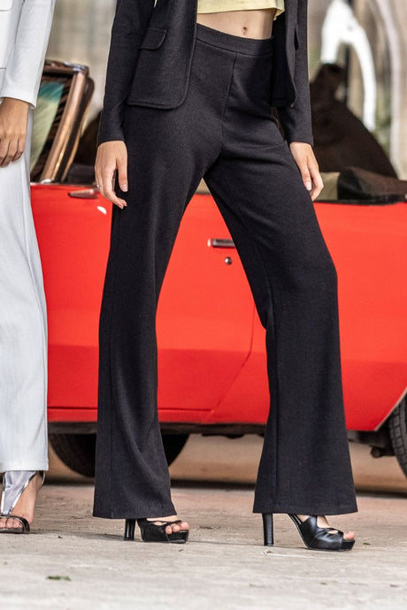WD488 Damen Stoffhose mit ausgestelltem Bein - Cipo and Baxx - Damen - Damen leggings -