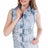 WH103 Damen Jeansweste mit lässigen Used-Details - Cipo and Baxx - Damen Hemd - Damen langarm -