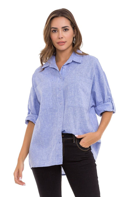 WH125 Damen Hemd mit komfortabel geschnittenes Style - Cipo and Baxx - Damen - Damen Hemd -