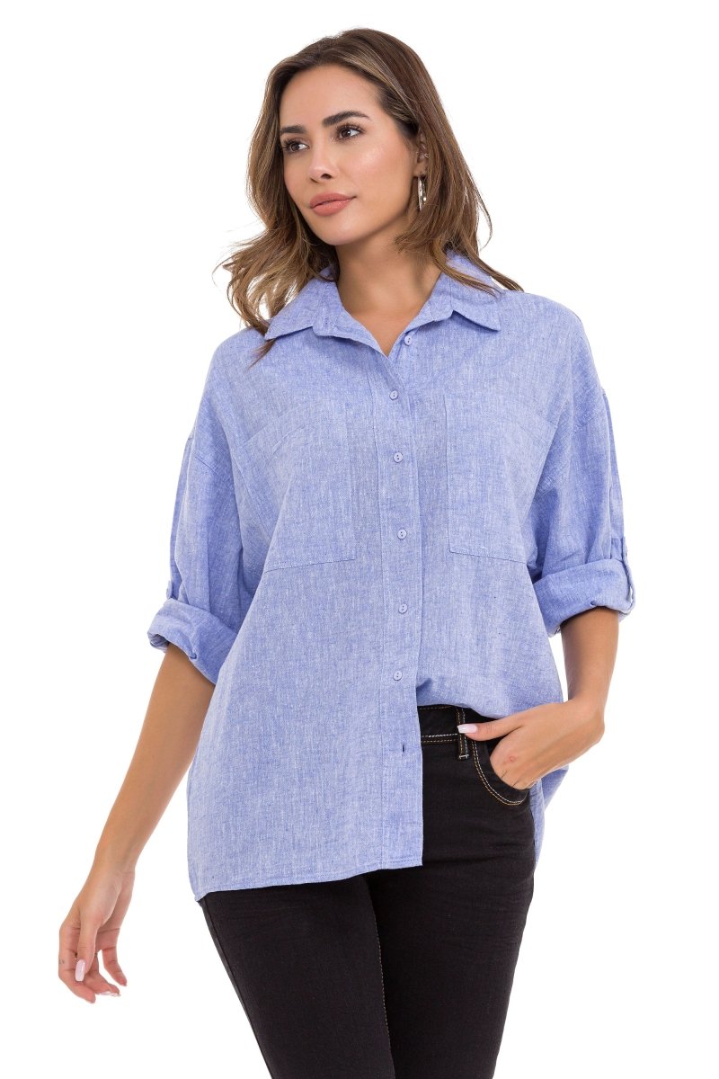 WH125 Damen Hemd mit komfortabel geschnittenes Style - Cipo and Baxx - Damen - Damen Hemd -