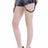WK111 Damen Jeansshort mit coolem Lederkette Design - Cipo and Baxx - Damen Capri - Damen Short -