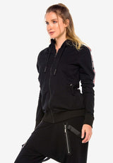 WL211 Damen Sweatjacke in sportlichem Design - Cipo and Baxx - Damen langarm - Damen Sweatshirt -