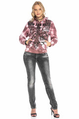 WL230 Damen Kapuzensweatshirt mit großem Aufdruck - Cipo and Baxx - Damen langarm - Damen Sweatshirt -