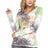 WL237 Damen Langarmshirt im Batik-Look - Cipo and Baxx - Damen langarm - Damen Sweatshirt -