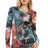 WL283 Damen Langarmshirt mit großem Totenkopf-Print - Cipo and Baxx - Damen langarm - Damen Sweatshirt -