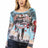 WL295 Damen Langarmshirt mit coolem Markenprint - Cipo and Baxx - Damen langarm - Damen Sweatshirt -