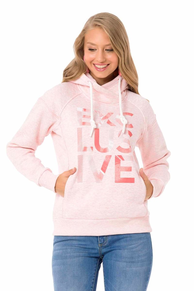 WL330 Damen Kapuzensweatshirt im modernen Look - Cipo and Baxx - Damen Sweatshirt - -