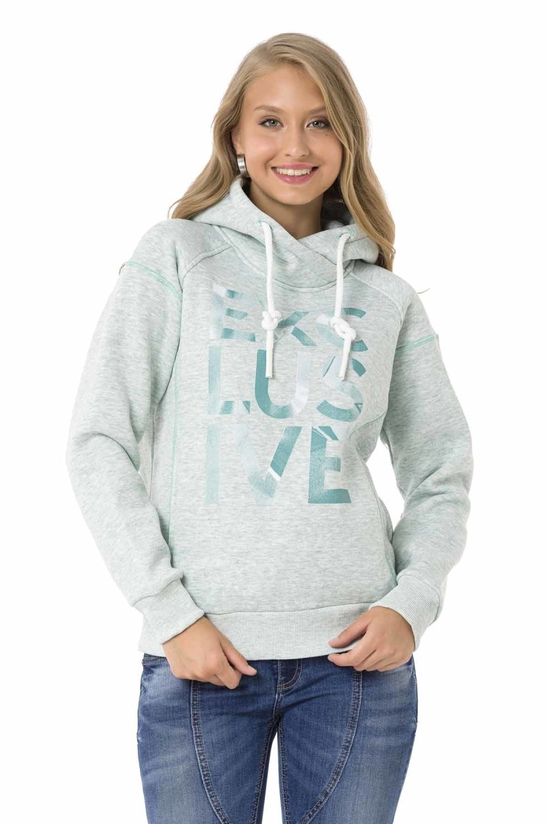 WL330 Damen Kapuzensweatshirt im modernen Look - Cipo and Baxx - Damen Sweatshirt - -