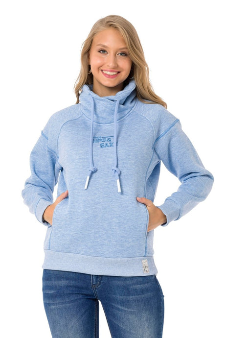 WL336 Damen Kapuzensweatshirt im modernen Look - Cipo and Baxx - Damen Sweatshirt - -