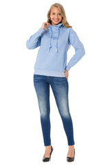 WL336 Damen Kapuzensweatshirt im modernen Look - Cipo and Baxx - Damen Sweatshirt - -