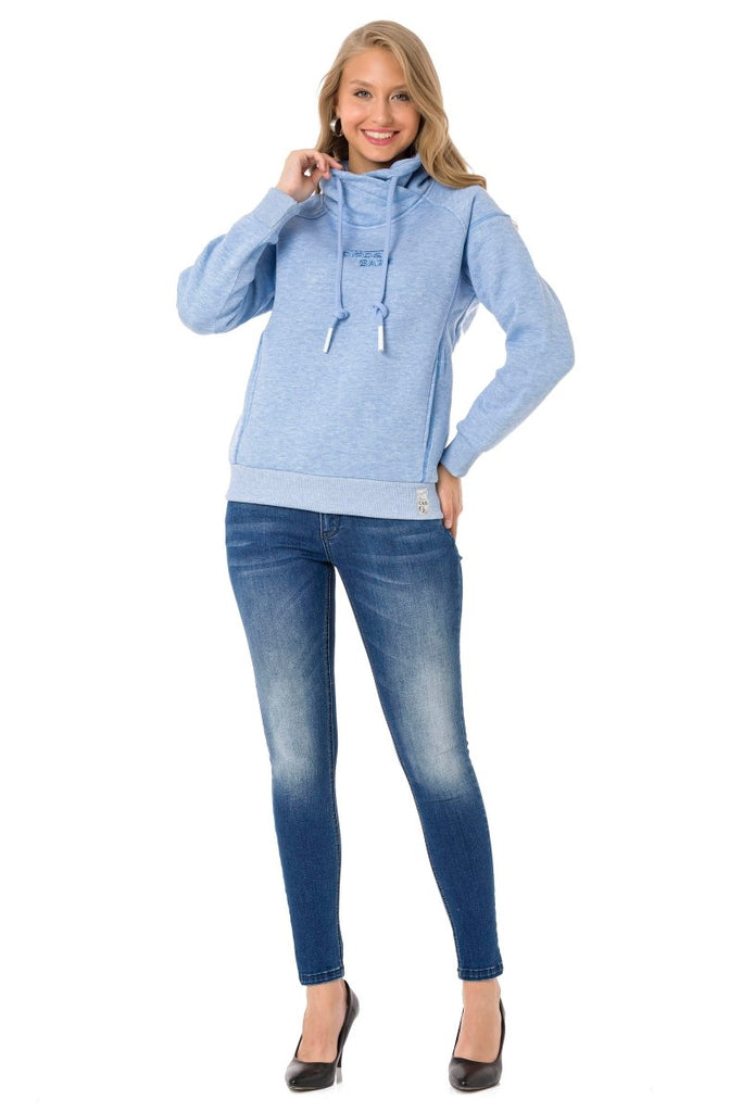 WL336 Damen Kapuzensweatshirt im modernen Look - Cipo and Baxx