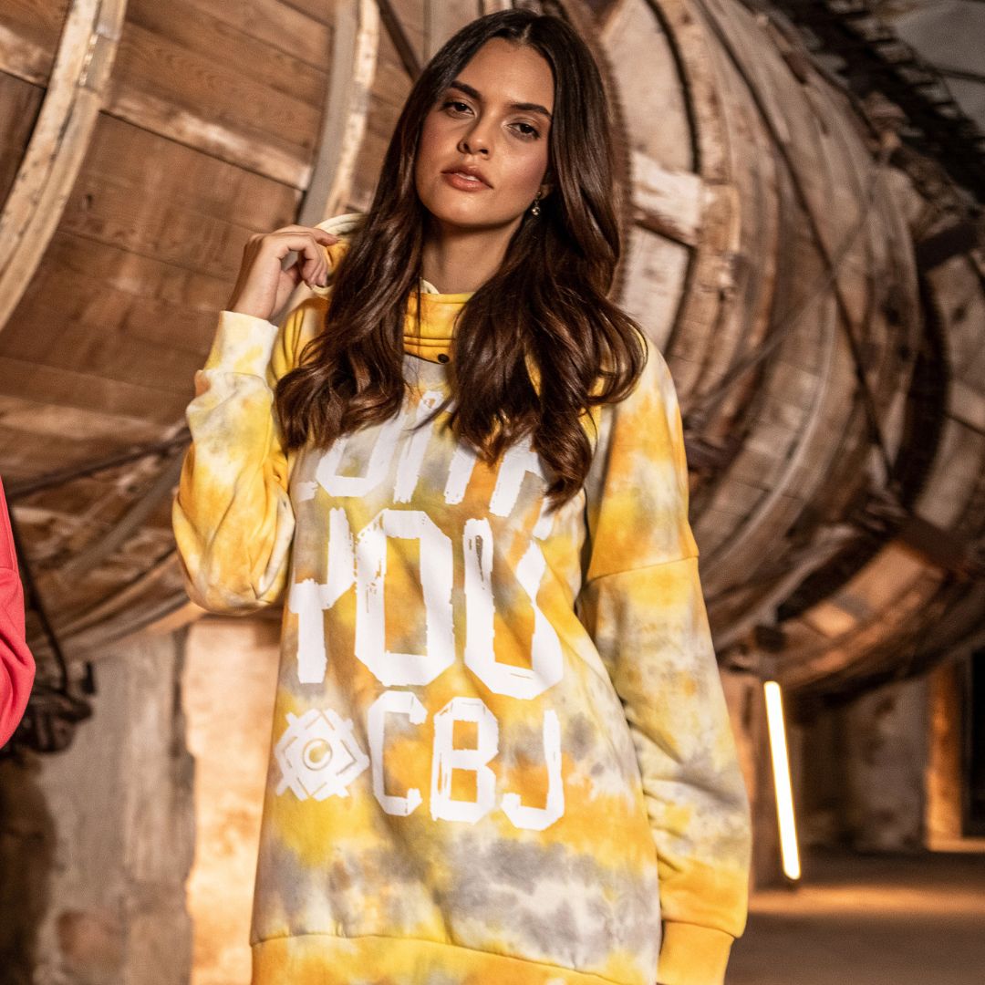 WL346 Damen Kapuzensweatshirt mit coolem Markenprint - Cipo and Baxx - Damen Sweatshirt - -